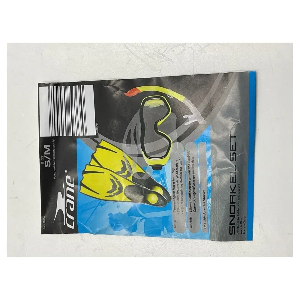 Crane‎ Snorkel Set Mask Snorkel Fins Size M
